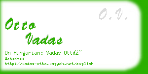 otto vadas business card